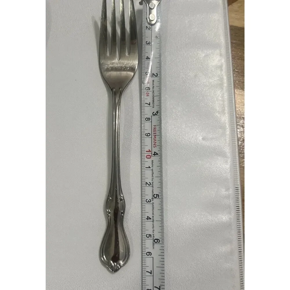 Reed & Barton CAMELOT Set of 4 Flatware 2 Teaspoons 2 Salad Forks 6.5” Stainless